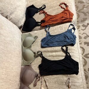 Bodily Nursing Bra Set - Black, Blue, Tan, and Brown 7 total